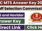 SSC MTS & Havaldar 2024 Answer Key