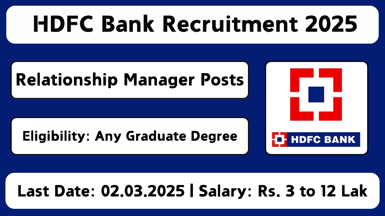 HDFC Bank Recruitment 2025