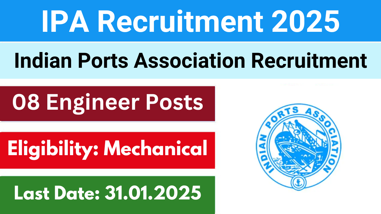 Indian Ports Association Recruitment 2025