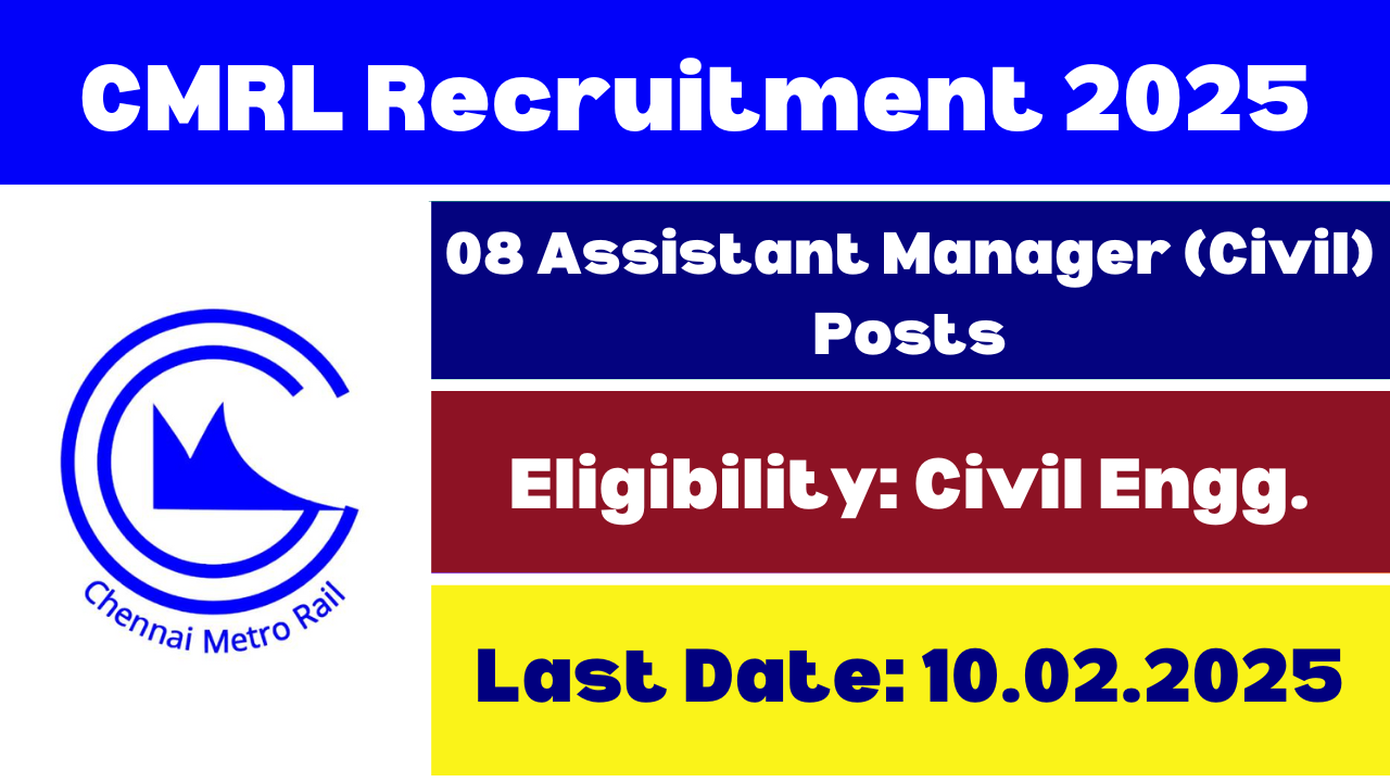 CMRL Recruitment 2025