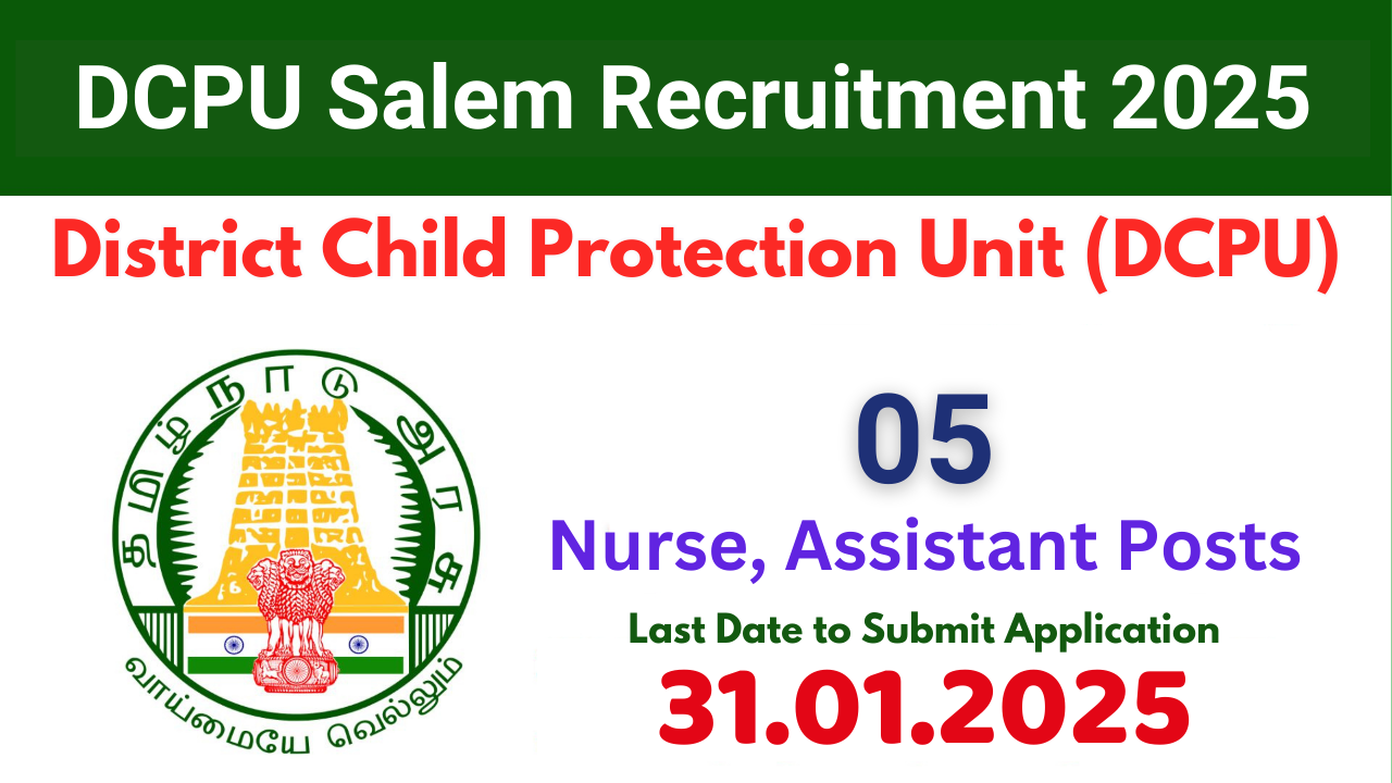 DCPU Salem Recruitment 2025