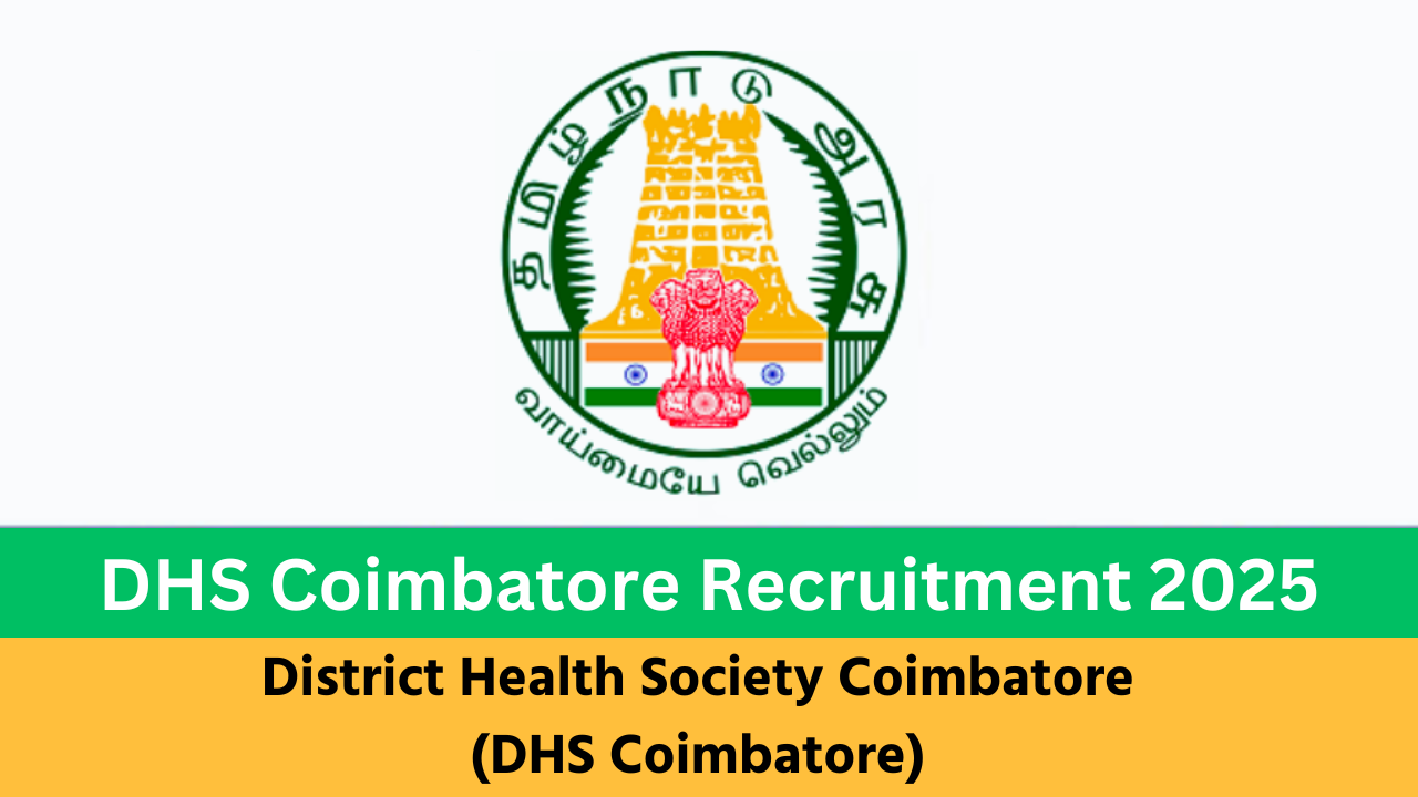 DHS Coimbatore Recruitment 2025