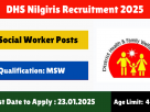 DHS Nilgiris Recruitment 2025