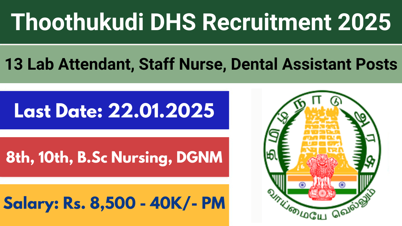 DHS Thoothukudi Recruitment 2025