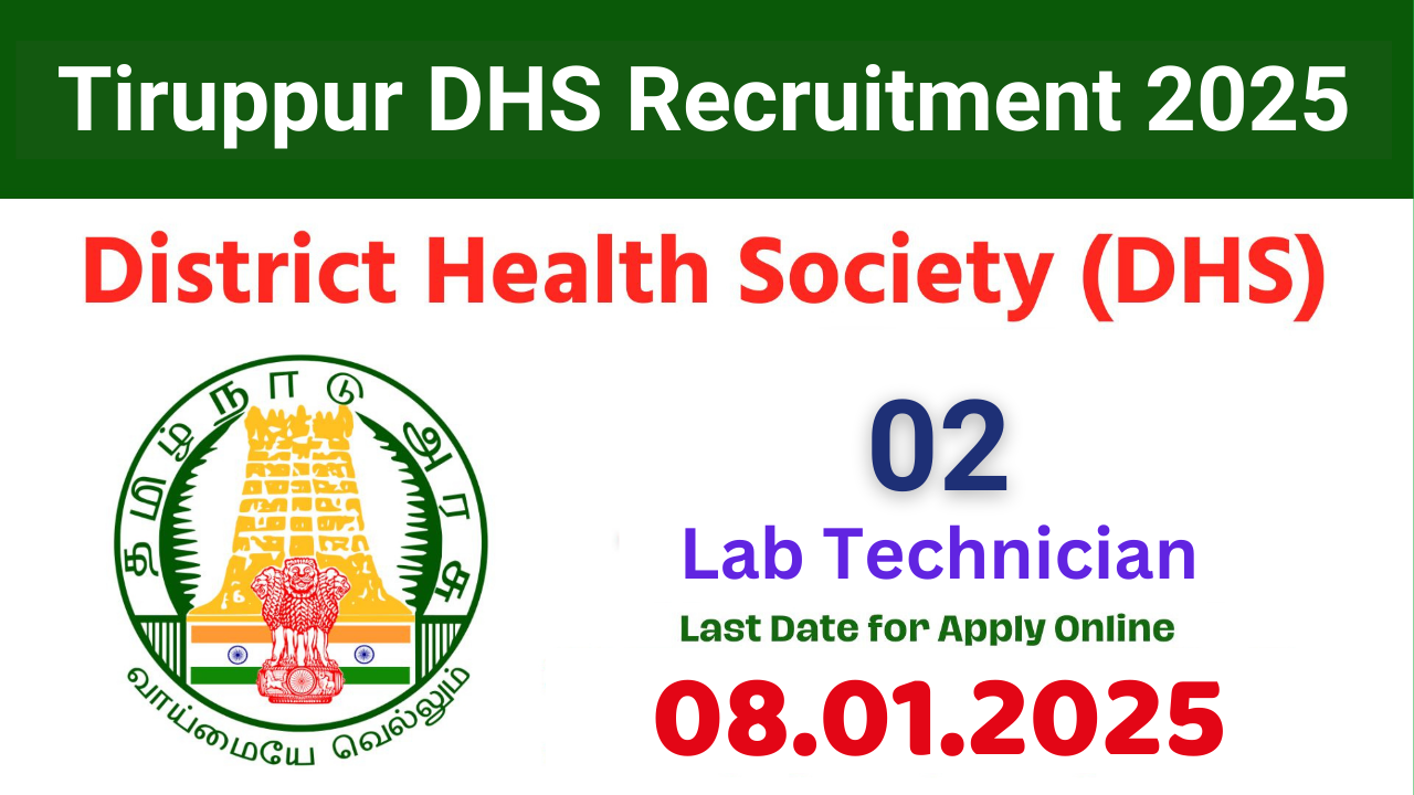 DHS Tiruppur Recruitment 2025