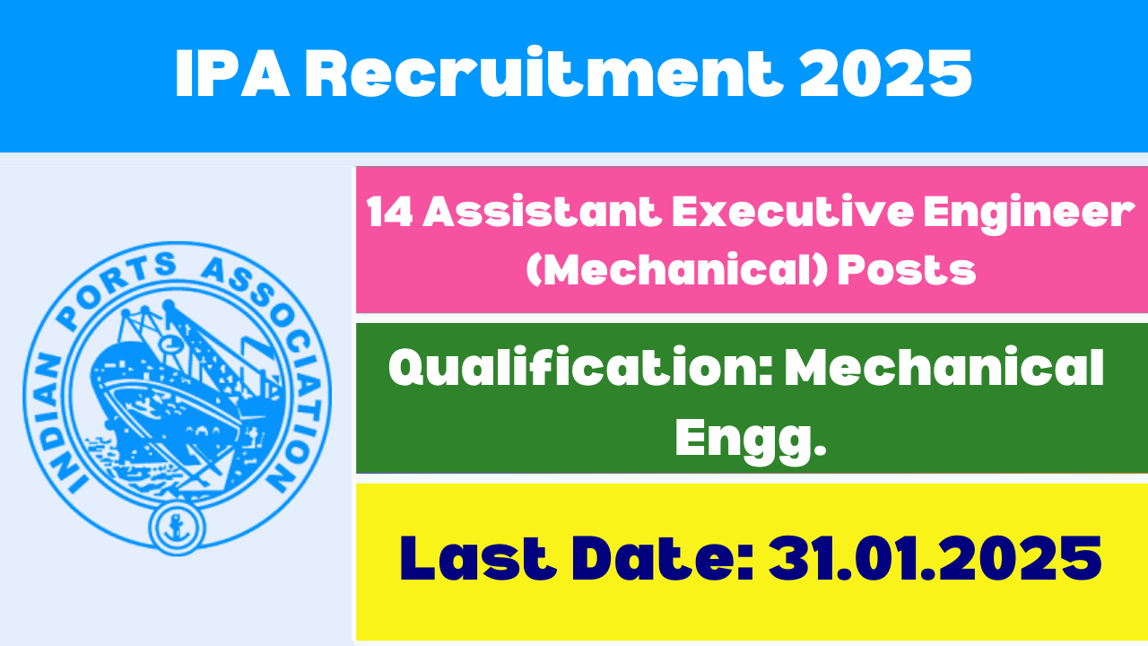 Indian Ports Association Recruitment 2025