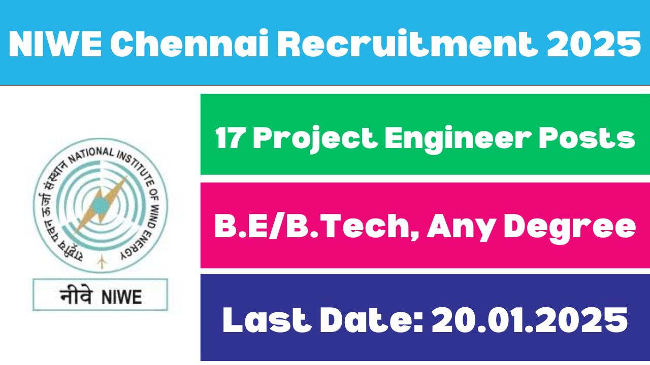 NIWE Chennai Recruitment 2025