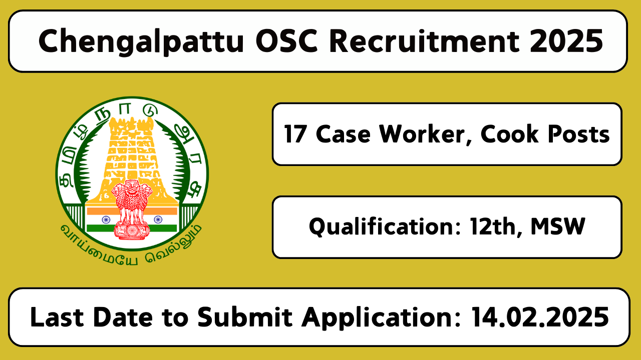 Chengalpattu OSC Recruitment 2025