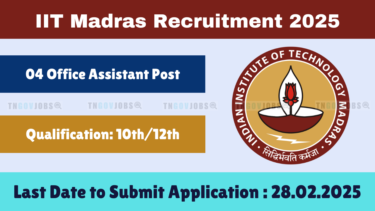 IIT Madras Recruitment 2025