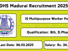 Madurai DHS recruitment 2025 – Apply for AYUSH Medical Officer, Siddha Consultant, and other posts by 06.03.2025 at madurai.nic.in.