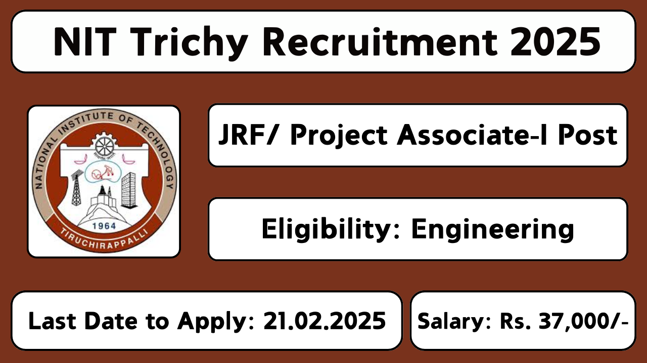 NIT Trichy Recruitment 2025