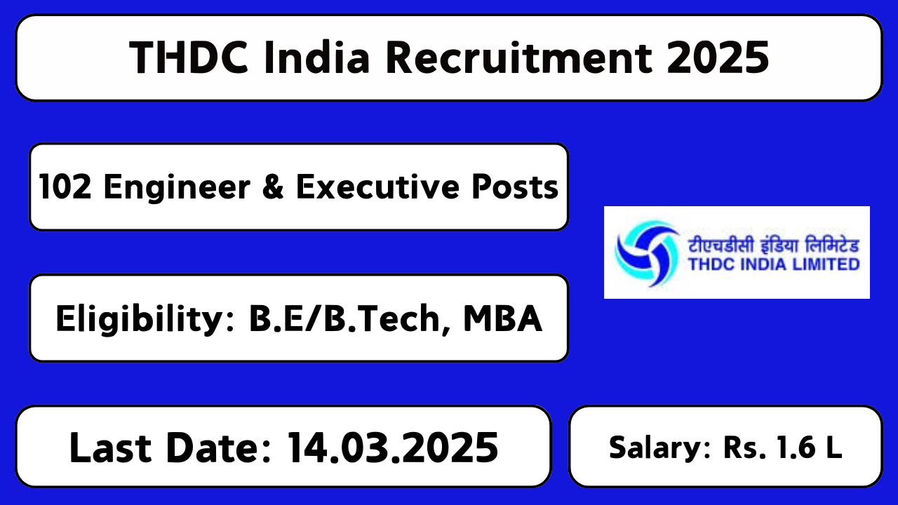 THDC Recruitment 2025