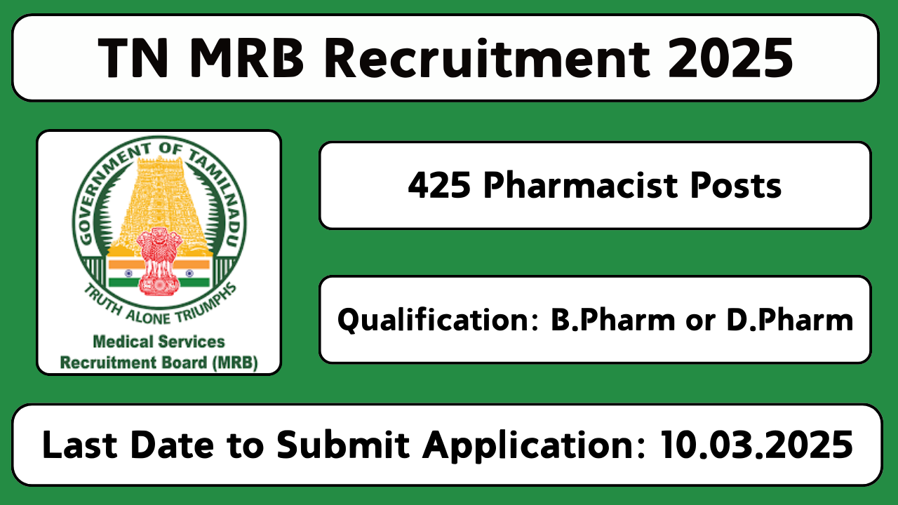 TN MRB Recruitment 2025