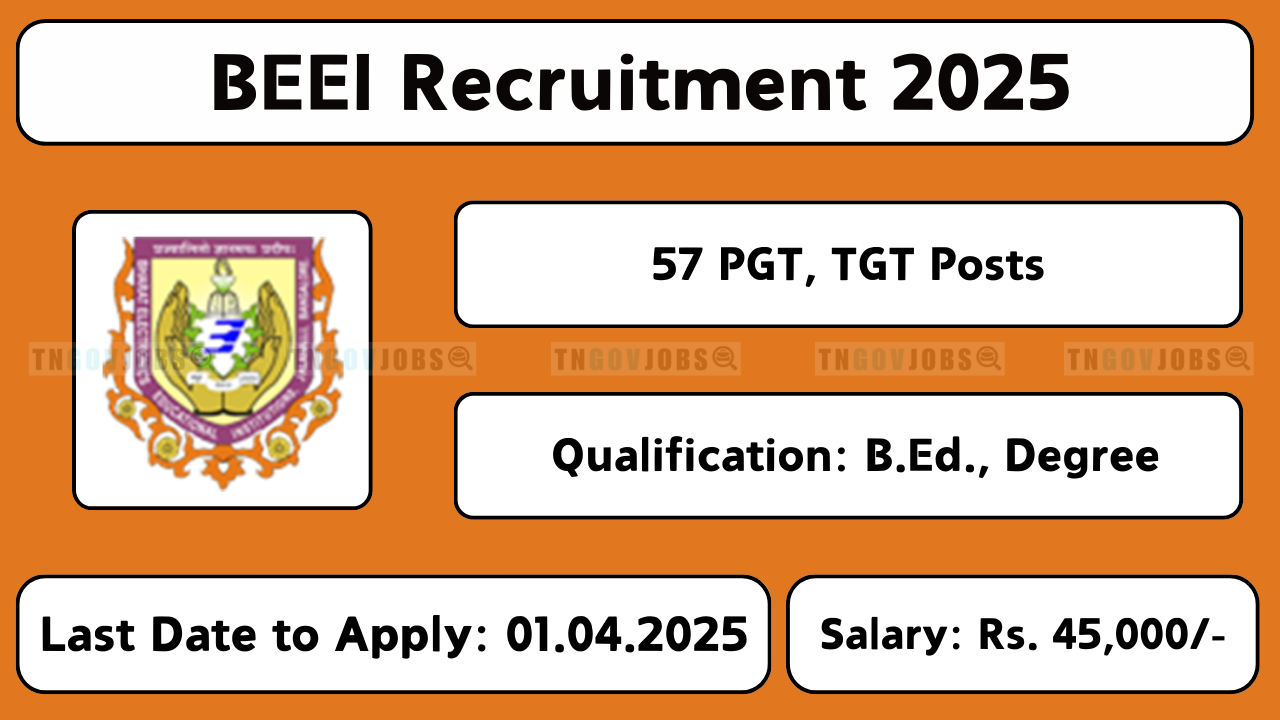 BEL Educational Institution Recruitment 2025 – PGT and TGT Vacancies in Bengaluru, Karnataka