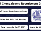 Chengalpattu DHS Recruitment 2025 – Apply for Medical Officer, Staff Nurse & Other Vacancies Before 24th March