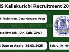 Kallakurichi DHS Recruitment 2025 – Apply for Medical Officer, Lab Technician & Other Vacancies Before 25th March