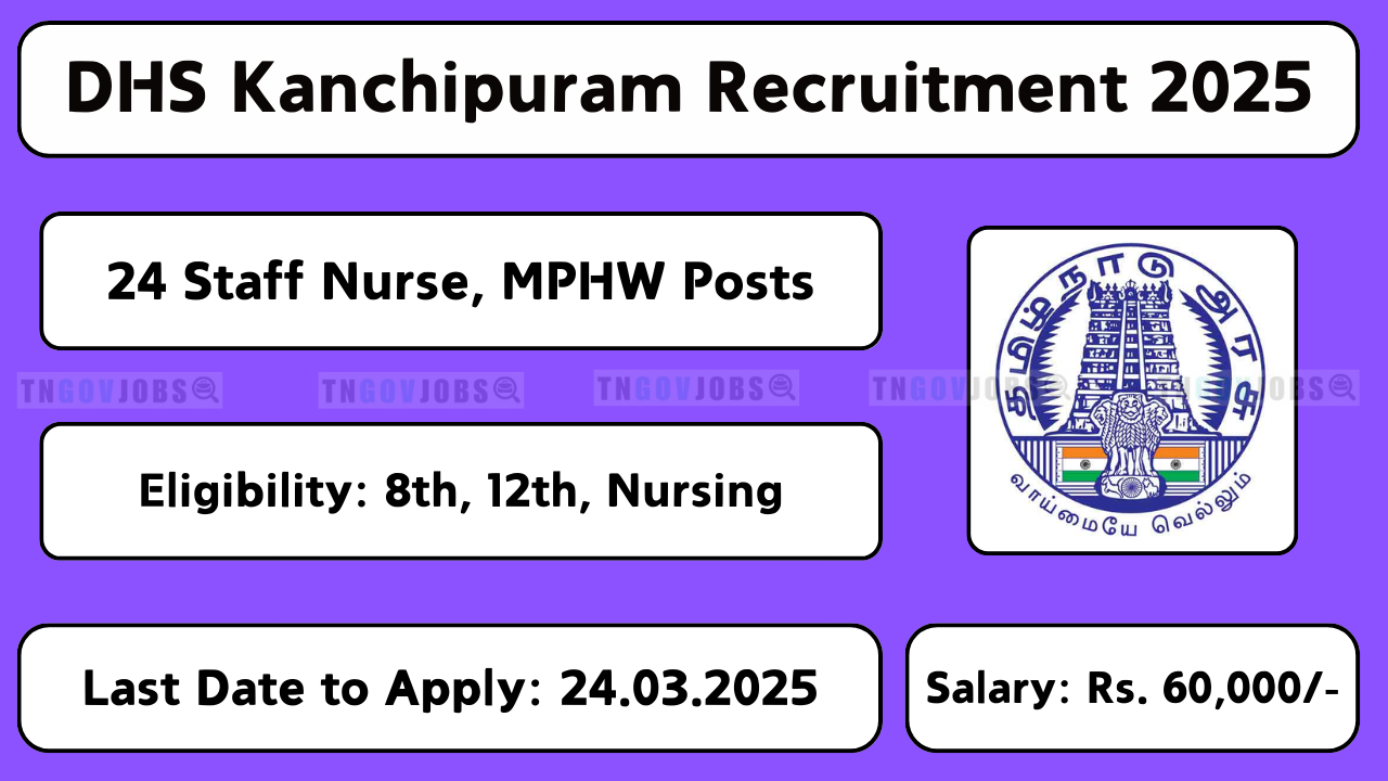 DHS Kancheepuram Medical Officer Recruitment 2025 – Apply Offline by 24th March