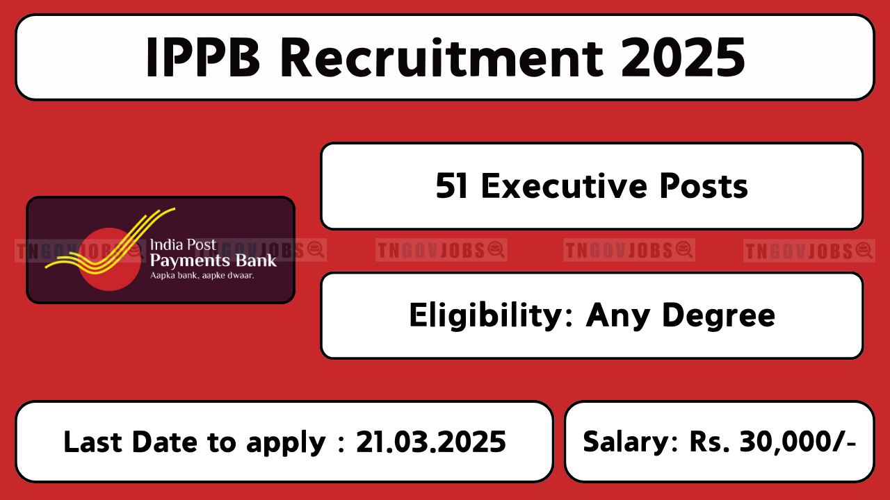 India Post Payments Bank (IPPB) Executive Recruitment 2025 Notification