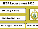 ITBP Recruitment 2025 – Apply for 133 Group C (Sports Person) Posts Online