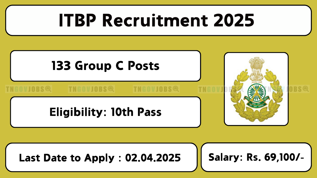 ITBP Recruitment 2025 – Apply for 133 Group C (Sports Person) Posts Online