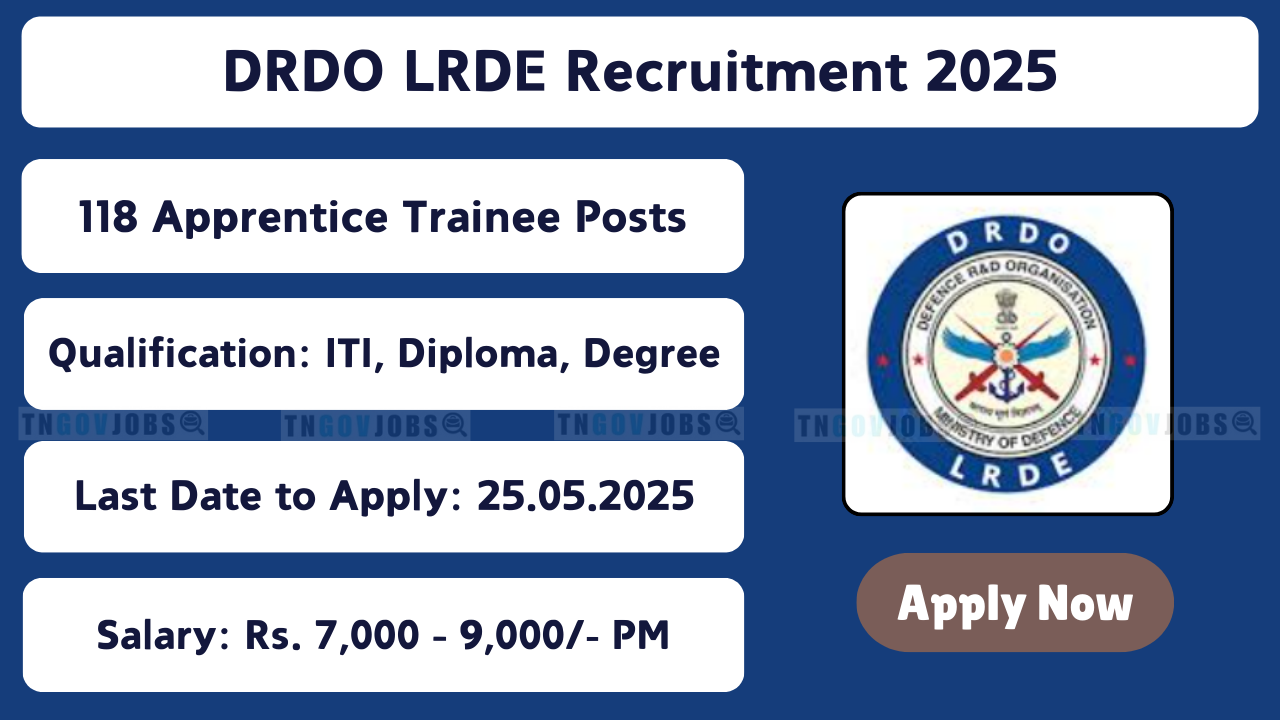 DRDO LRDE Apprentice Recruitment Notification 2025