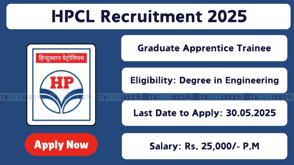 HPCL Graduate Apprentice Recruitment 2025 – Apply Online
