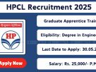 HPCL Graduate Apprentice Recruitment 2025 – Apply Online