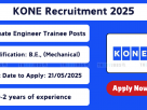KONE Elevator India Jobs 2025 – Apply Online for Graduate Engineer Trainee in Chennai