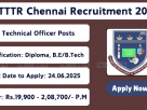 NITTTR Chennai Recruitment 2025 – Apply Online for Group A, B, and C Posts