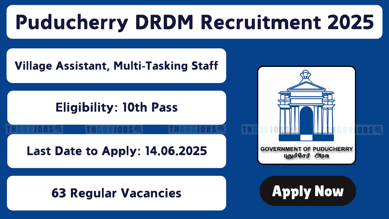 Puducherry Revenue Department Recruitment 2025 – Apply for Village Assistant and MTS Posts