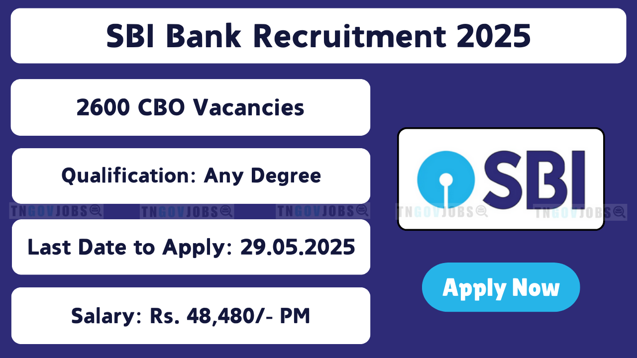 SBI Circle Based Officer (CBO) Recruitment Notification 2025