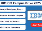 IBM Software Developer Recruitment 2025 – Early Professional Jobs in Bangalore