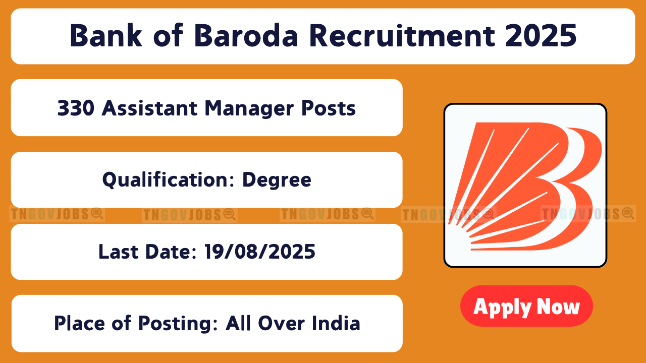 BOB Recruitment 2025 – Apply Online for 330 AM, DM & AVP Vacancies