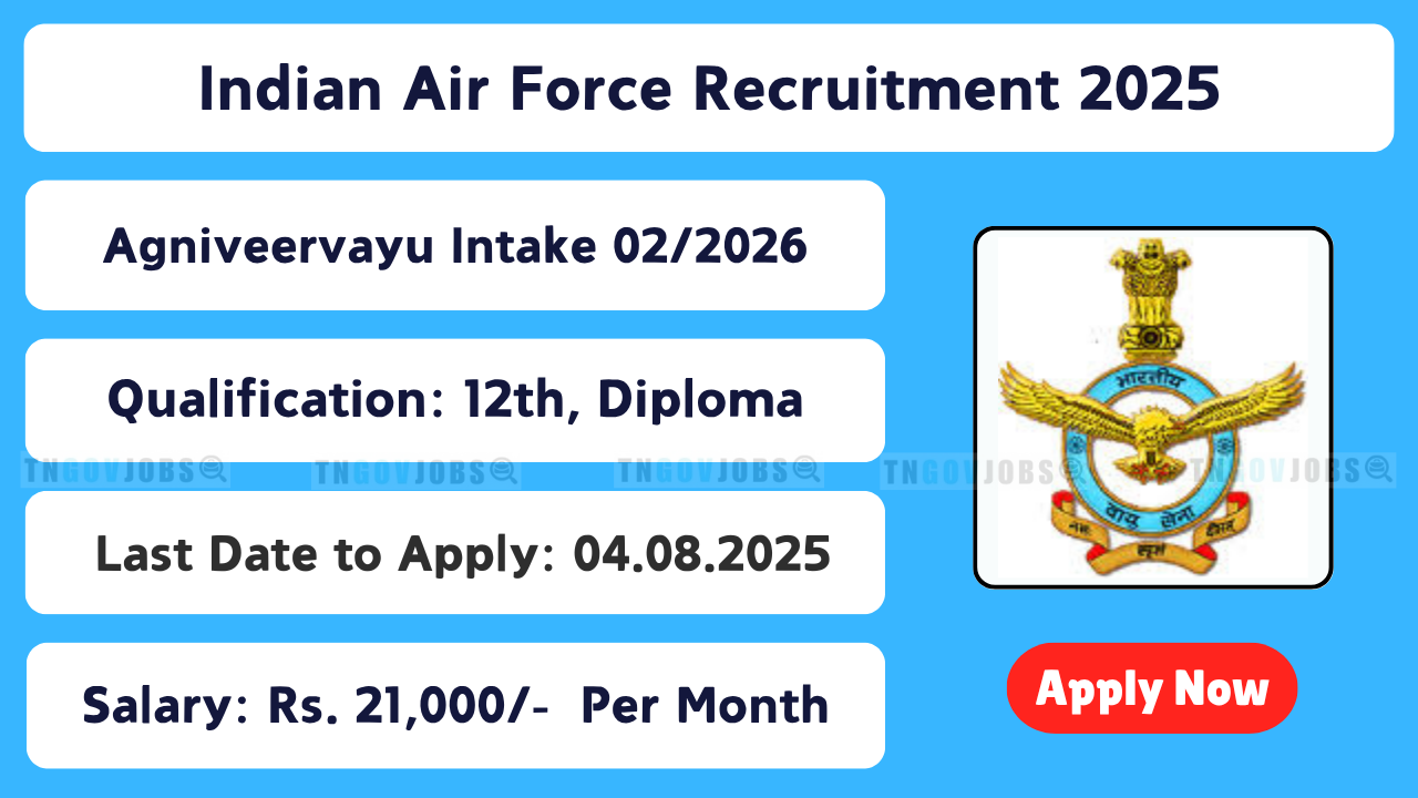 Indian Air Force Agniveervayu Recruitment 2025 – Apply Online for Intake 02/2026