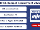 BHEL Ranipet Recruitment 2026