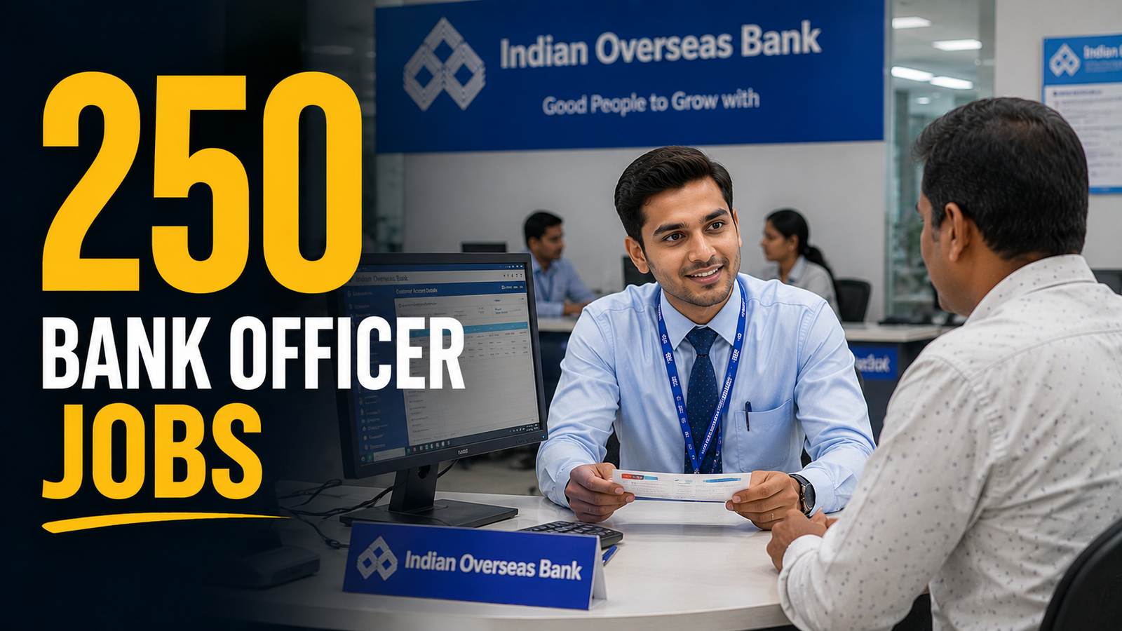 Indian Overseas Bank Local Bank Officer Recruitment 2026 250 Posts
