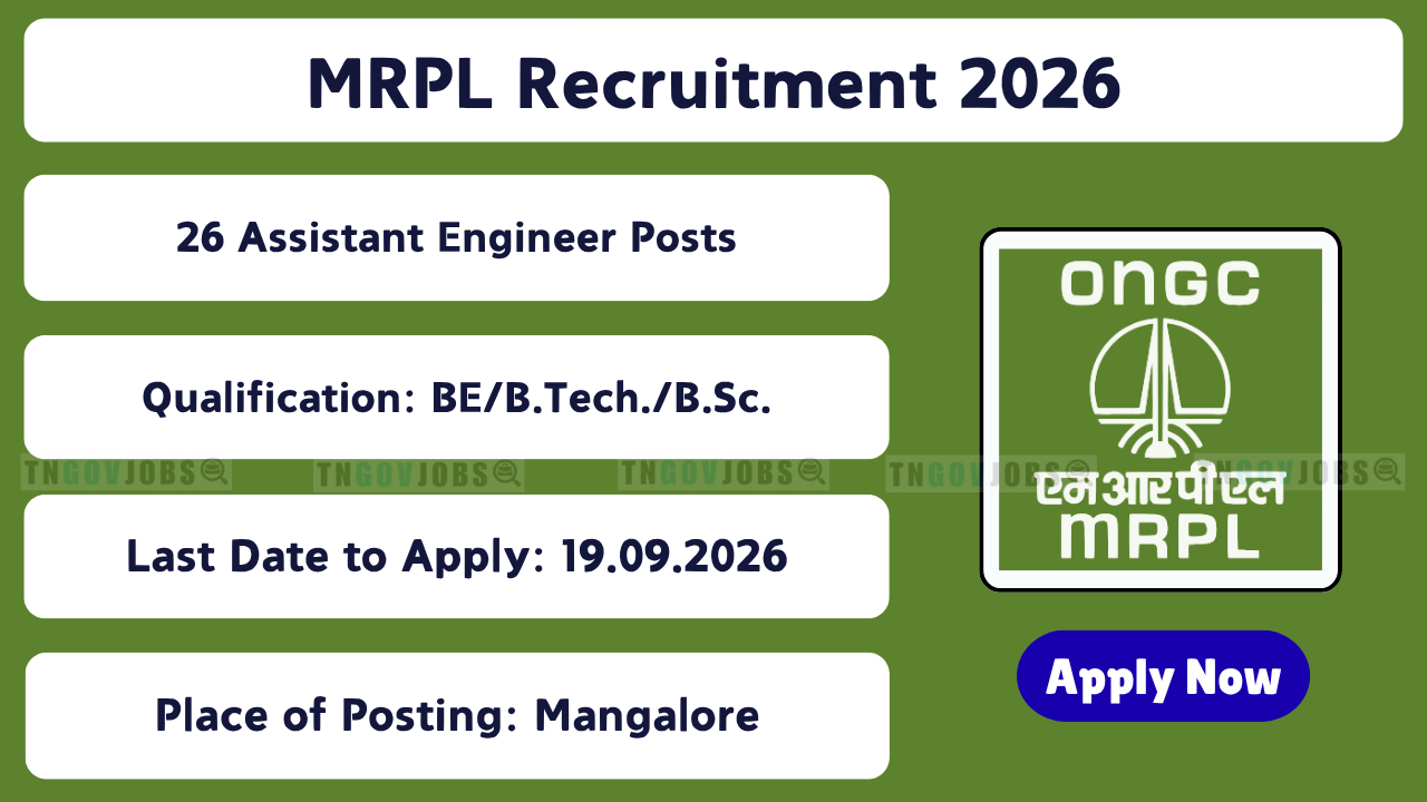 MRPL Recruitment 2026