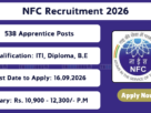 Nuclear Fuel Complex (NFC) Apprentice Recruitment 2026
