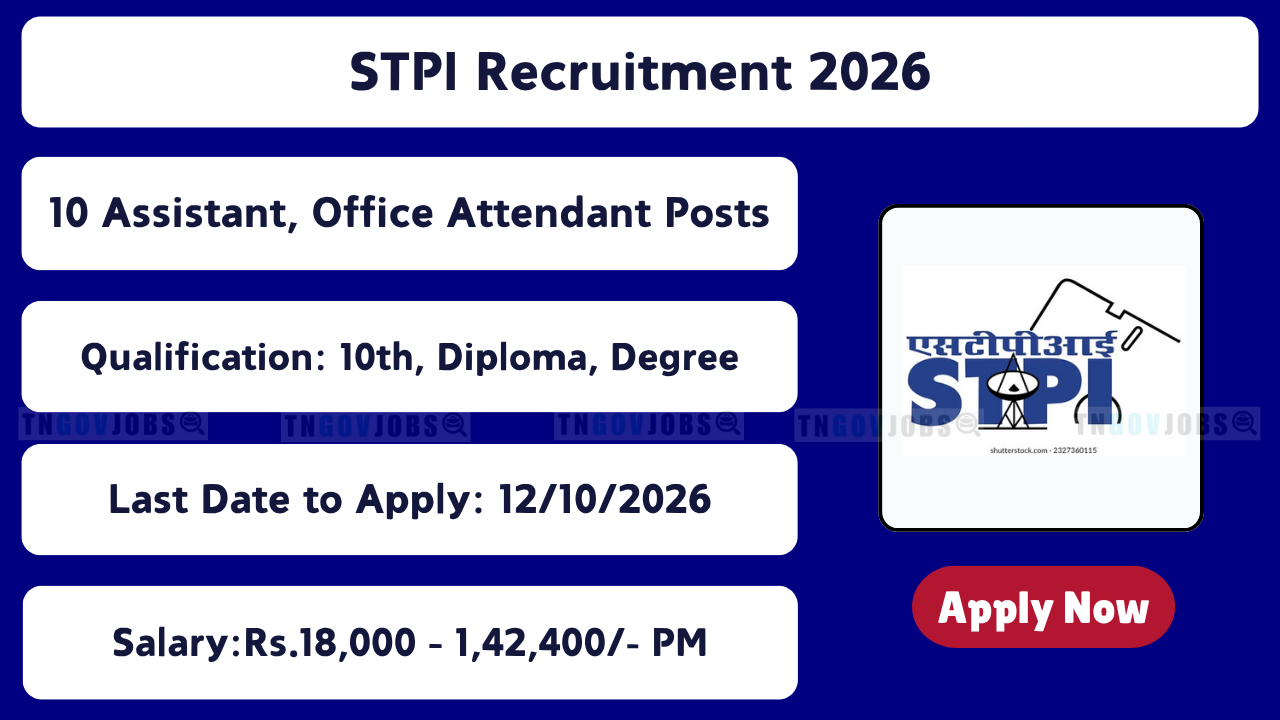 STPI Assistant Recruitment 2026