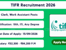 TIFR Recruitment 2026