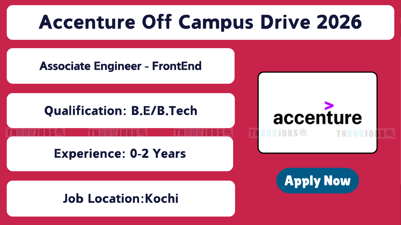 Accenture Off Campus Drive 2026