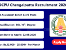 DCPU Chengalpattu Recruitment 2026