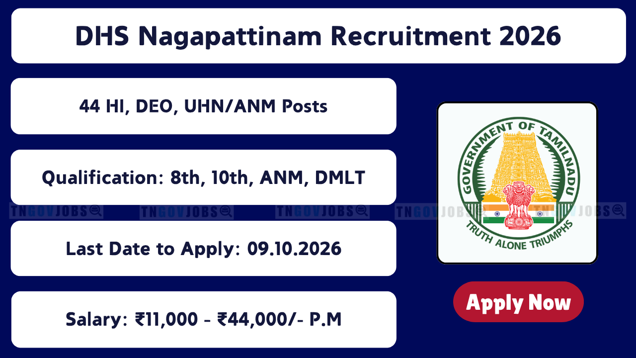DHS Nagapattinam Recruitment 2026