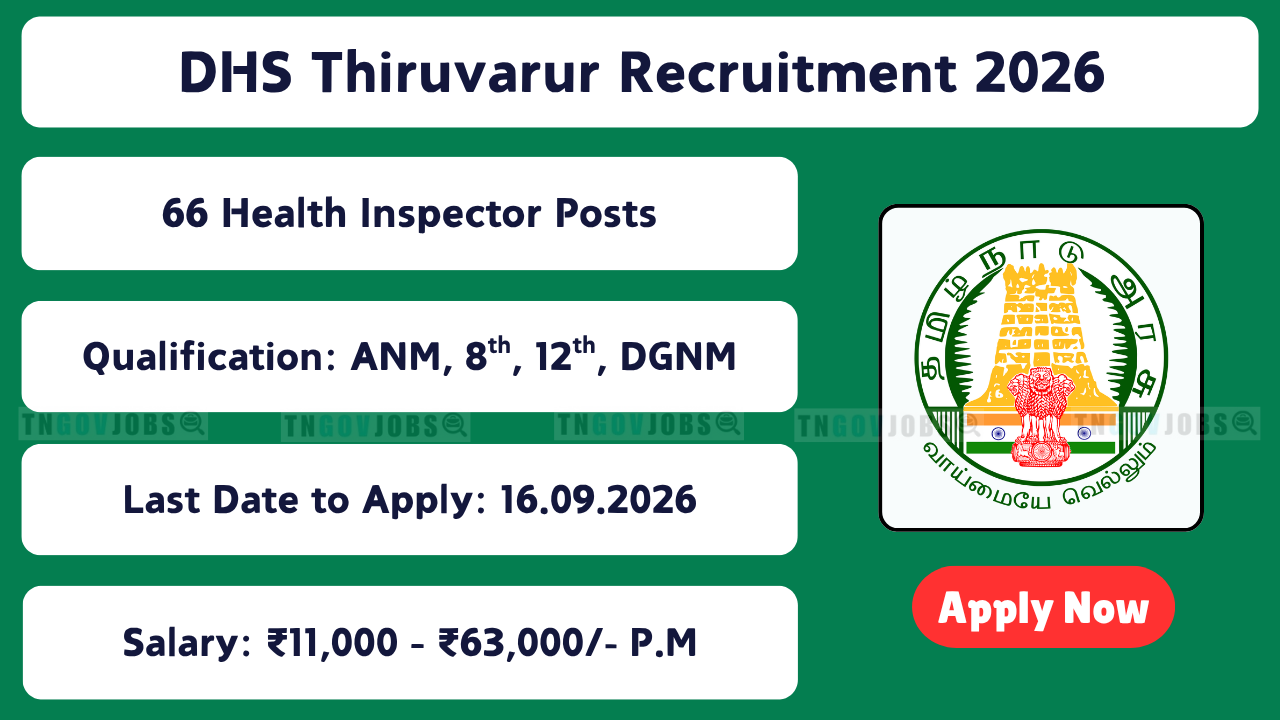 DHS Thiruvarur Recruitment 2026