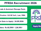 PFRDA Recruitment 2026