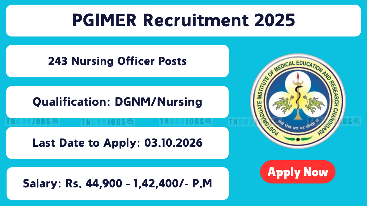 PGIMER Recruitment 2025