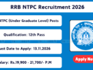 RRB NTPC Recruitment 2026