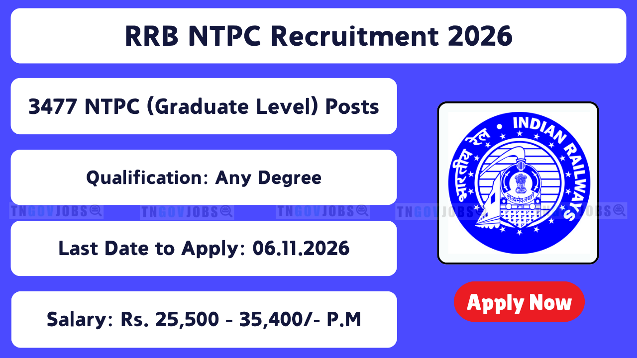 RRB NTPC Recruitment 2026
