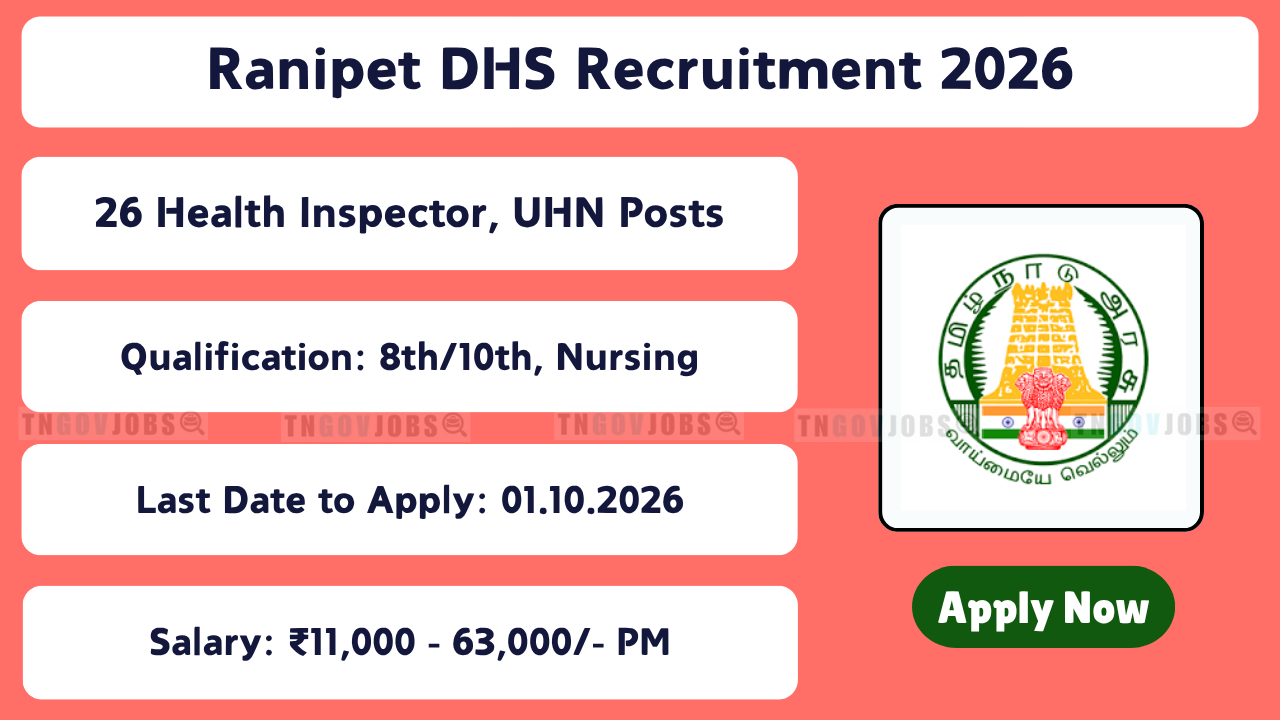 Ranipet DHS Recruitment 2026