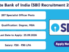 State Bank of India (SBI) Recruitment 2026